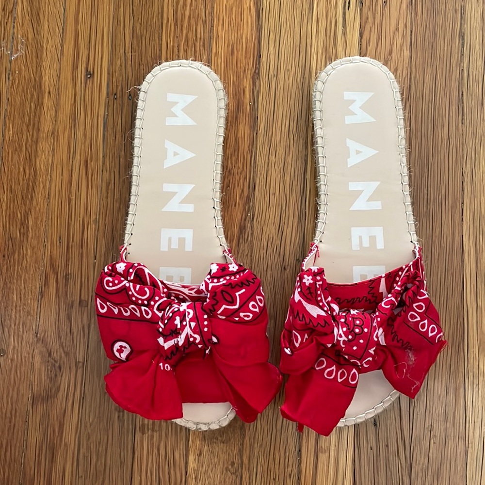 Manebi Bandana slide on espadrilles size 40 (9/10)